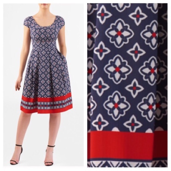 eshakti fit and flare dress